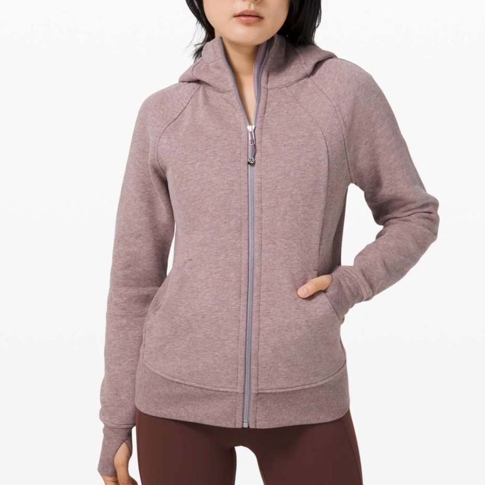 NWT Lululemon Full-Zip Scuba Hoodie Sweatshirt in Heathered Violet Verbana